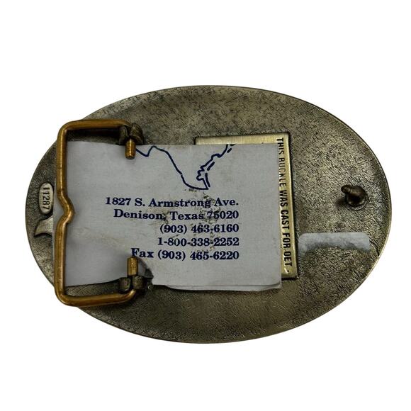 Vintage Oregon Equestrian Trails Belt Buckle 1997 by Creative Castings #11287 - Picture 2 of 3